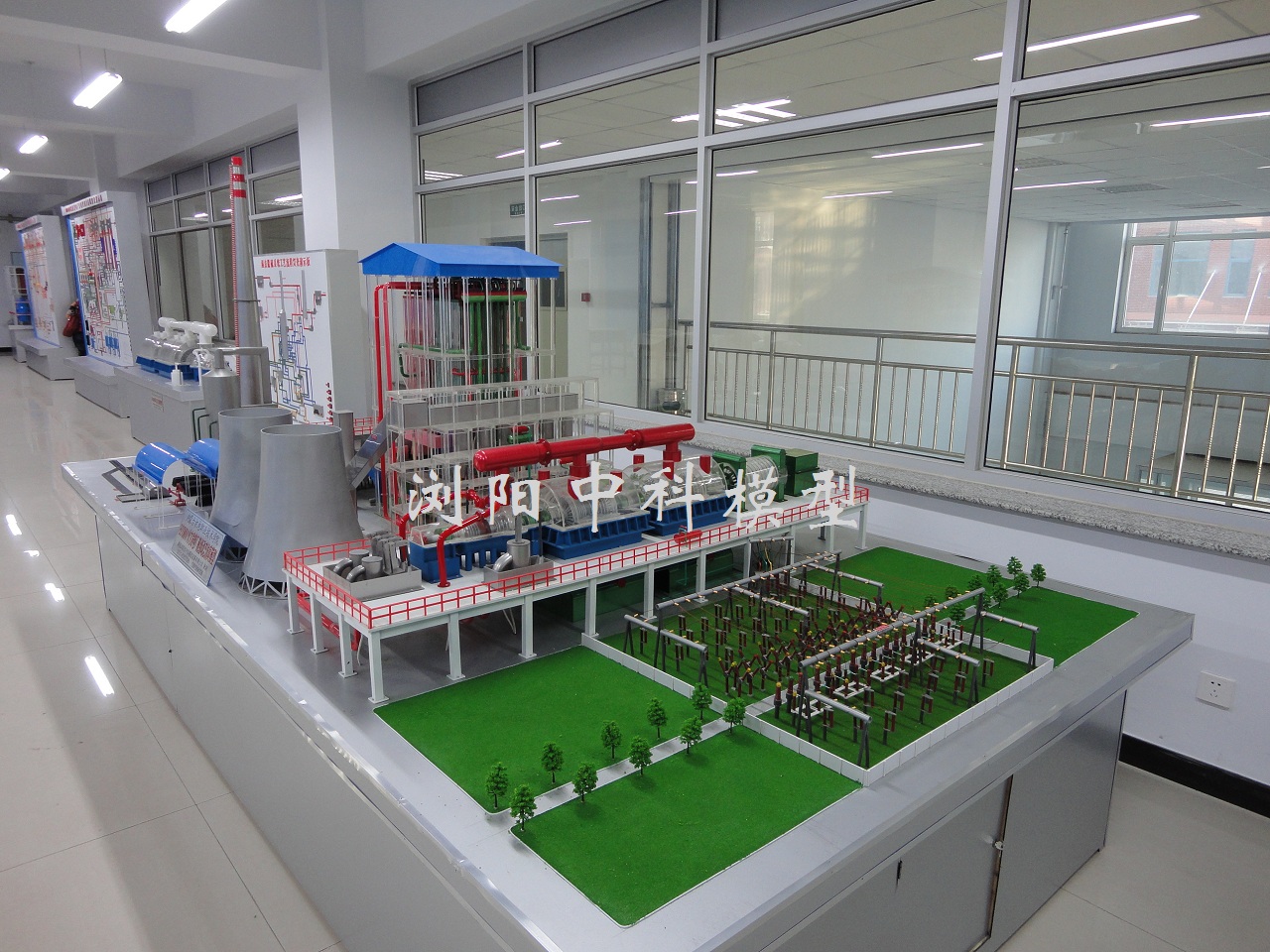 內蒙古機電院電廠熱能電力實訓室模型