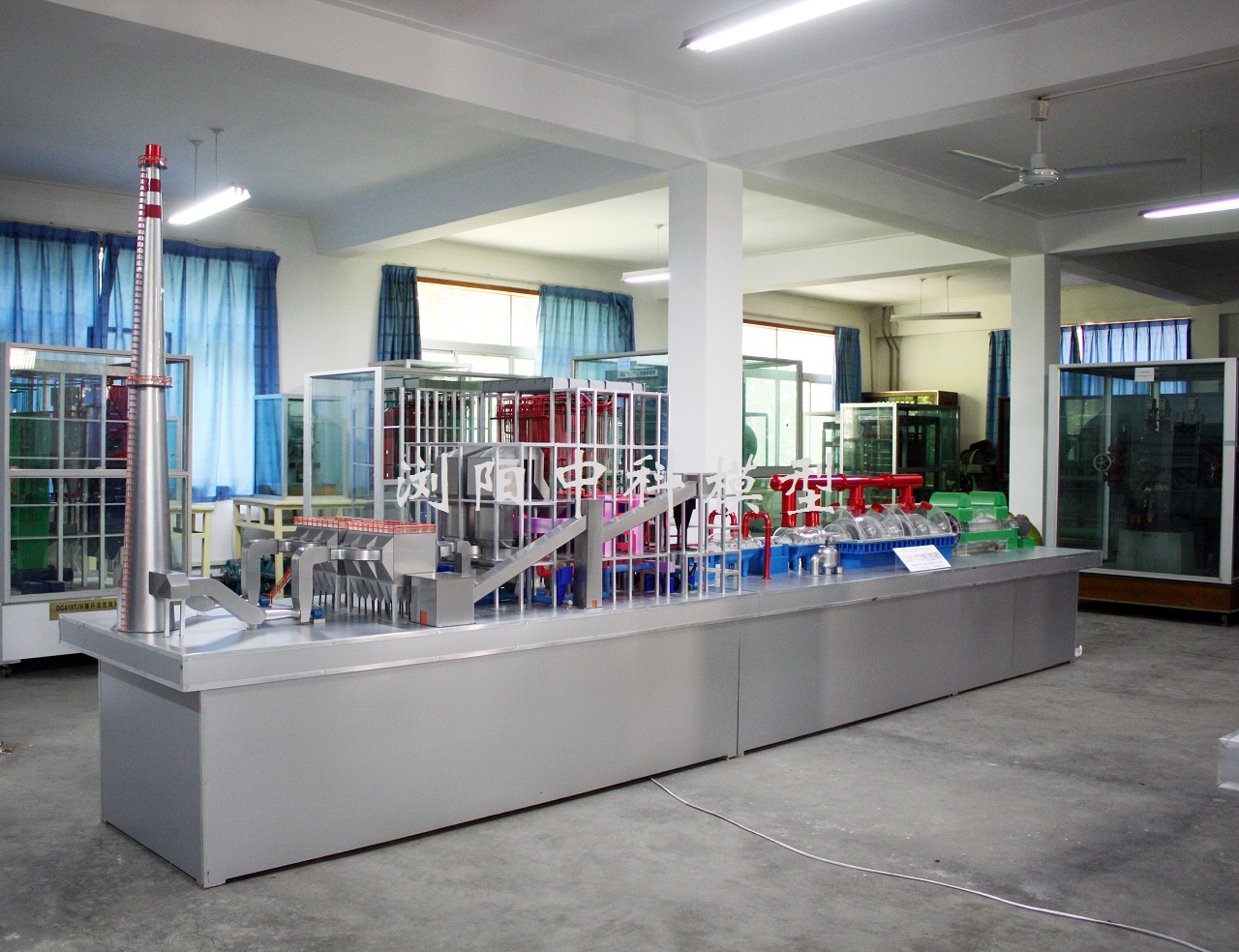 西安電專電廠熱能動力模型實訓室